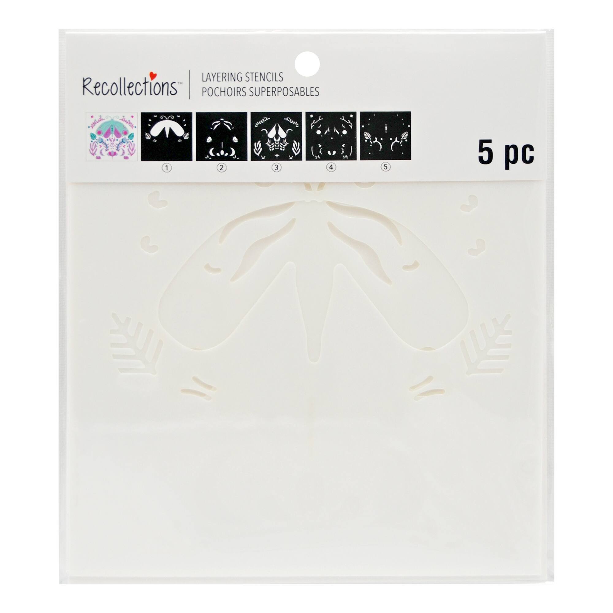 Moth Layering Stencils by Recollections™